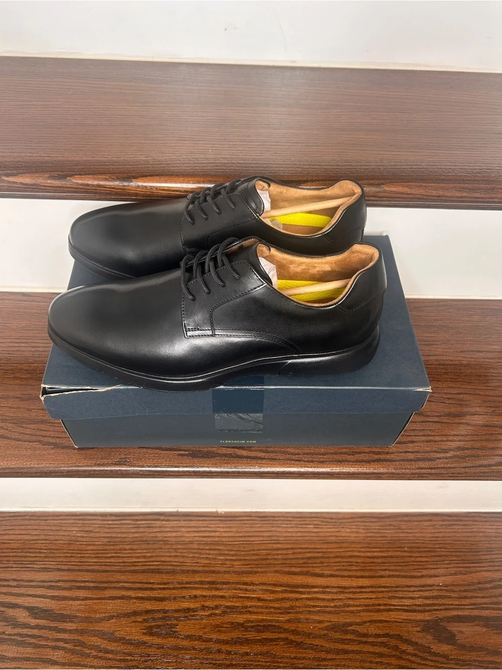 Men’s Florsheim Cosimo Plain Toe Oxford Comforted , Black, 9 1/2 M
